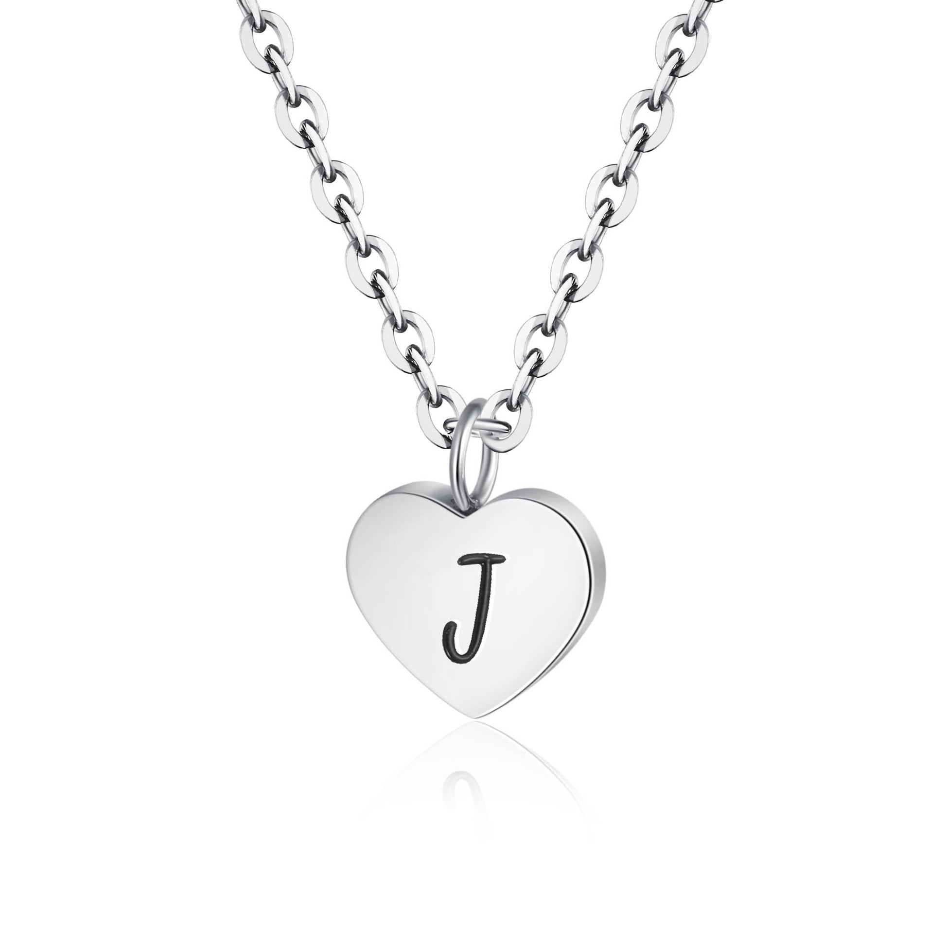 Collana Cuore Lettera in acciaio inox Personal - Brand Gioielli