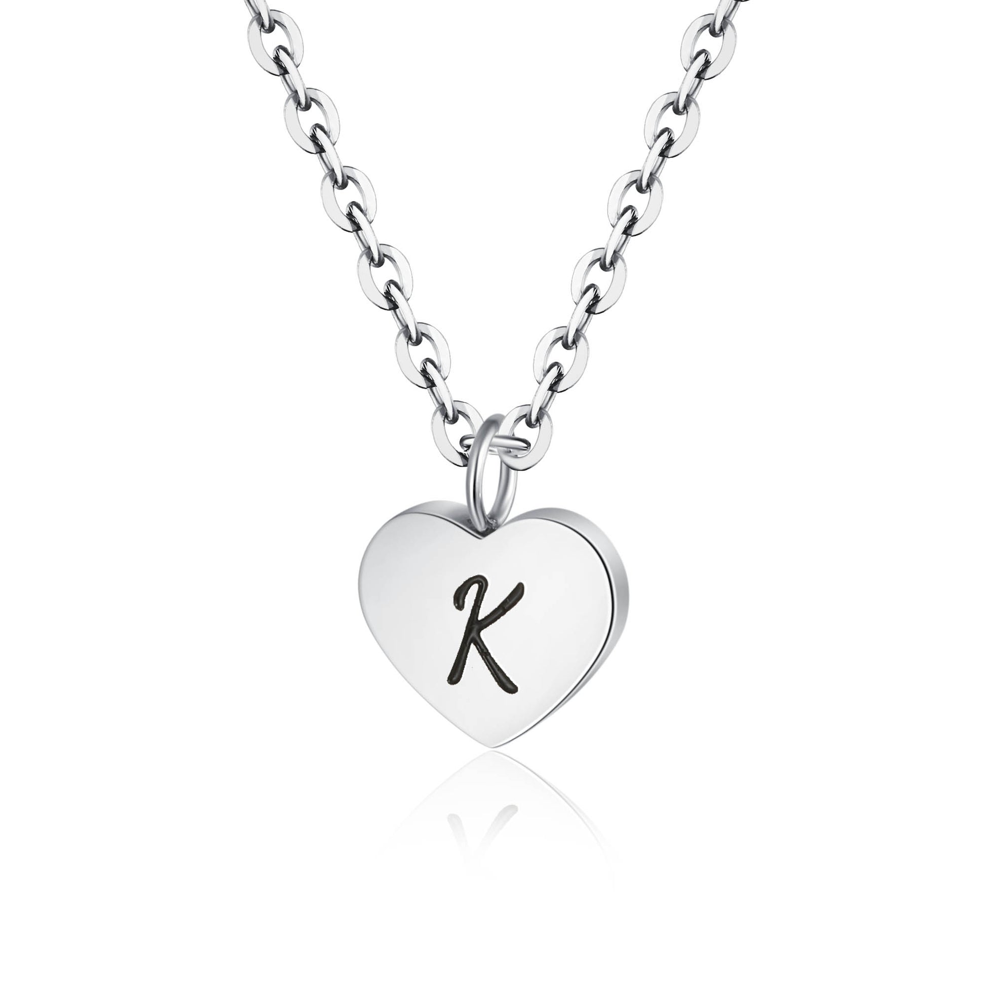 Collana Cuore Lettera in acciaio inox Personal - Brand Gioielli