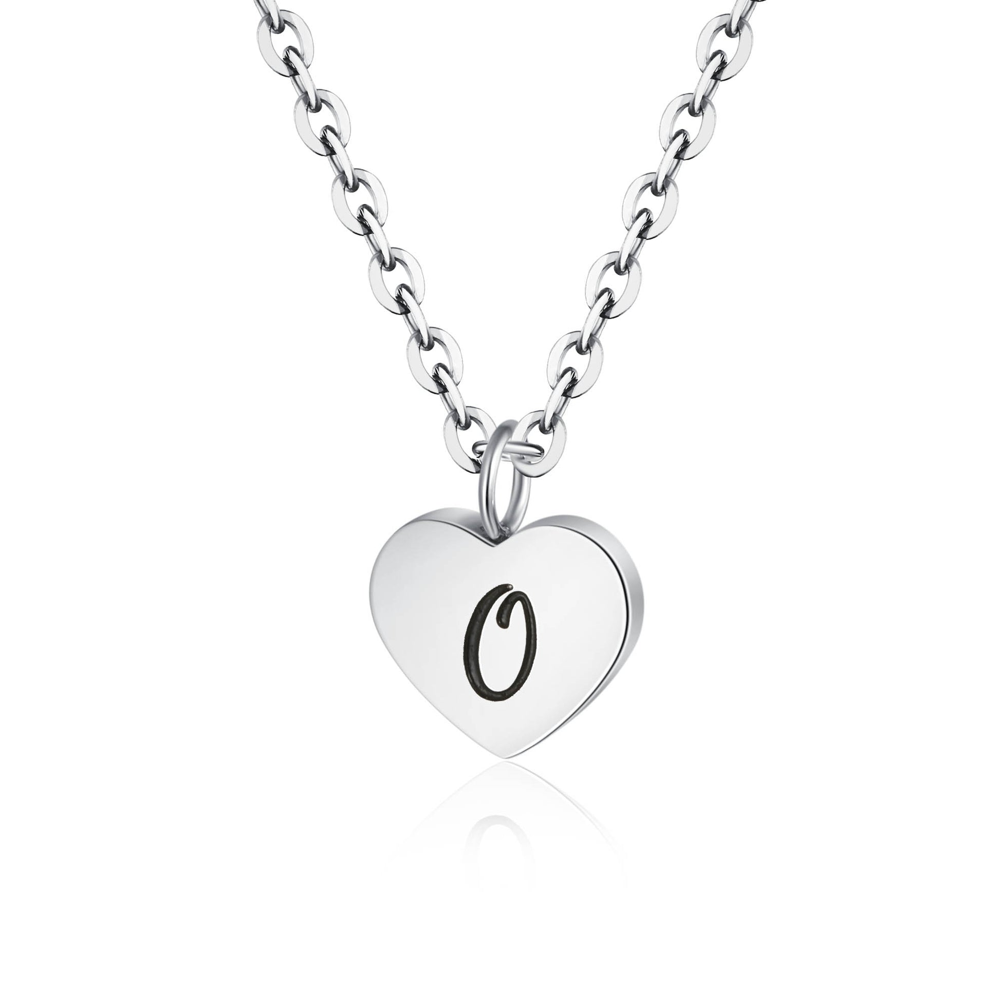 Collana Cuore Lettera in acciaio inox Personal - Brand Gioielli