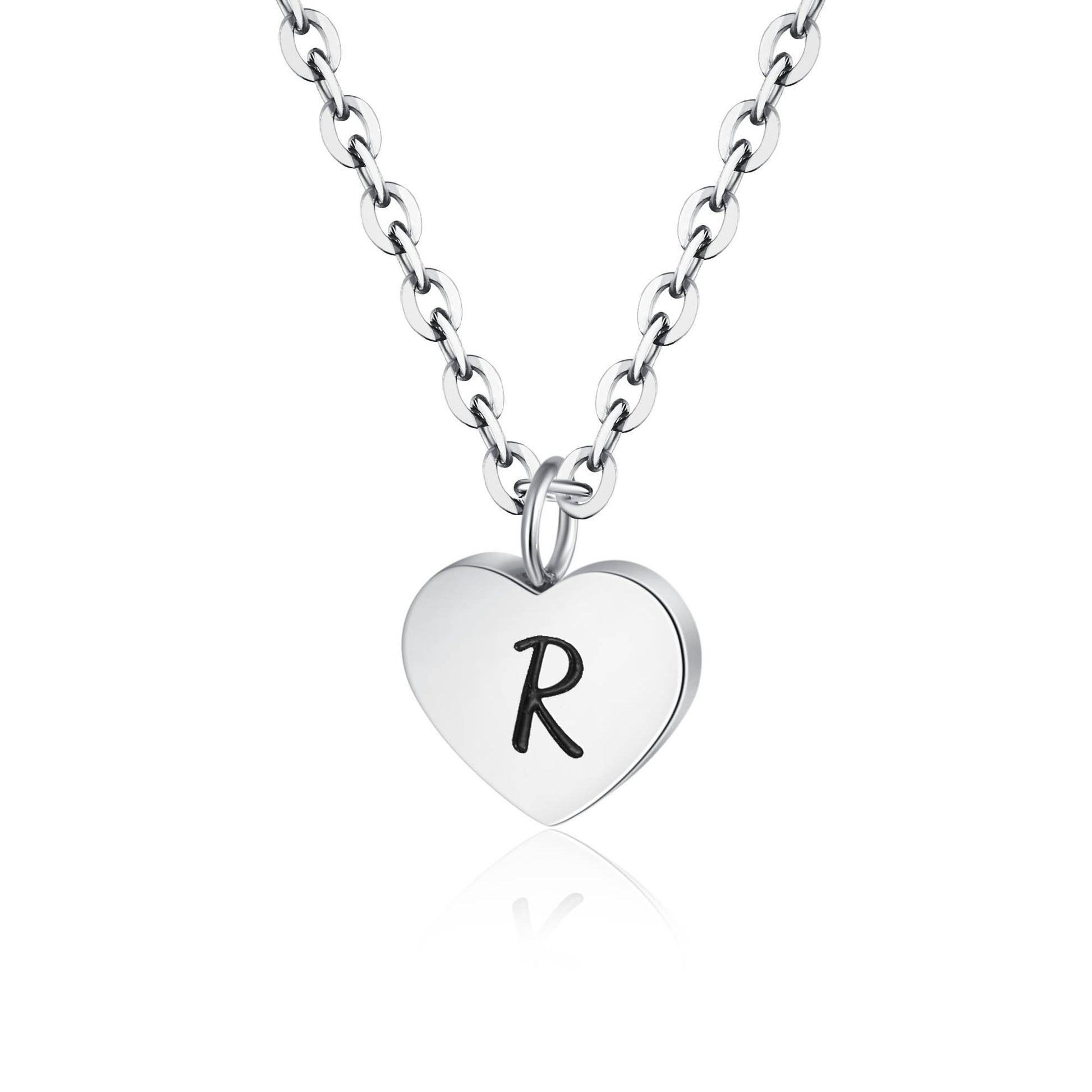Collana Cuore Lettera in acciaio inox Personal - Brand Gioielli