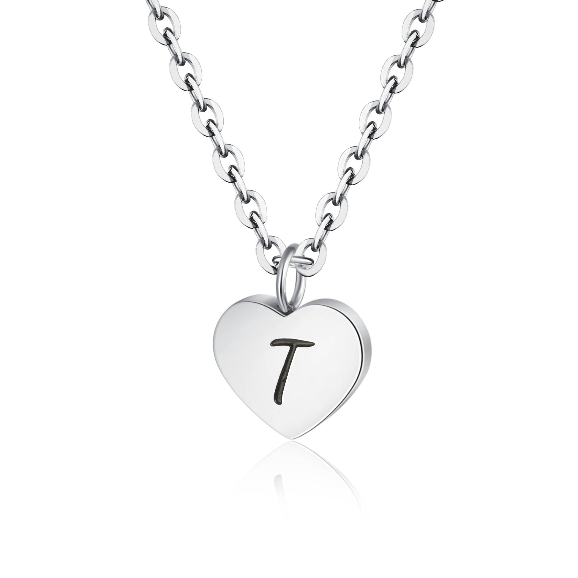 Collana Cuore Lettera in acciaio inox Personal - Brand Gioielli