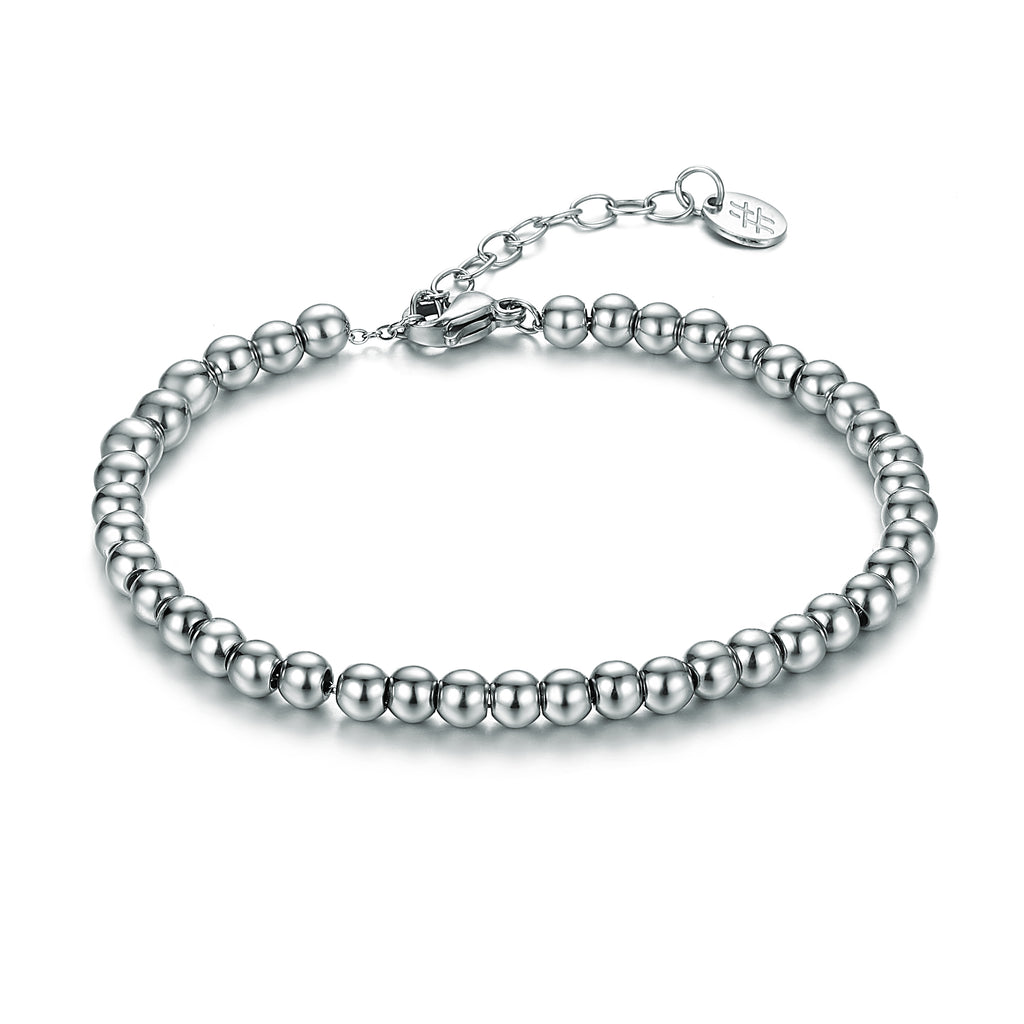Bracciale Bracciale Sfere Piccole 4mm in acciaio inox Personal - Brand Gioielli