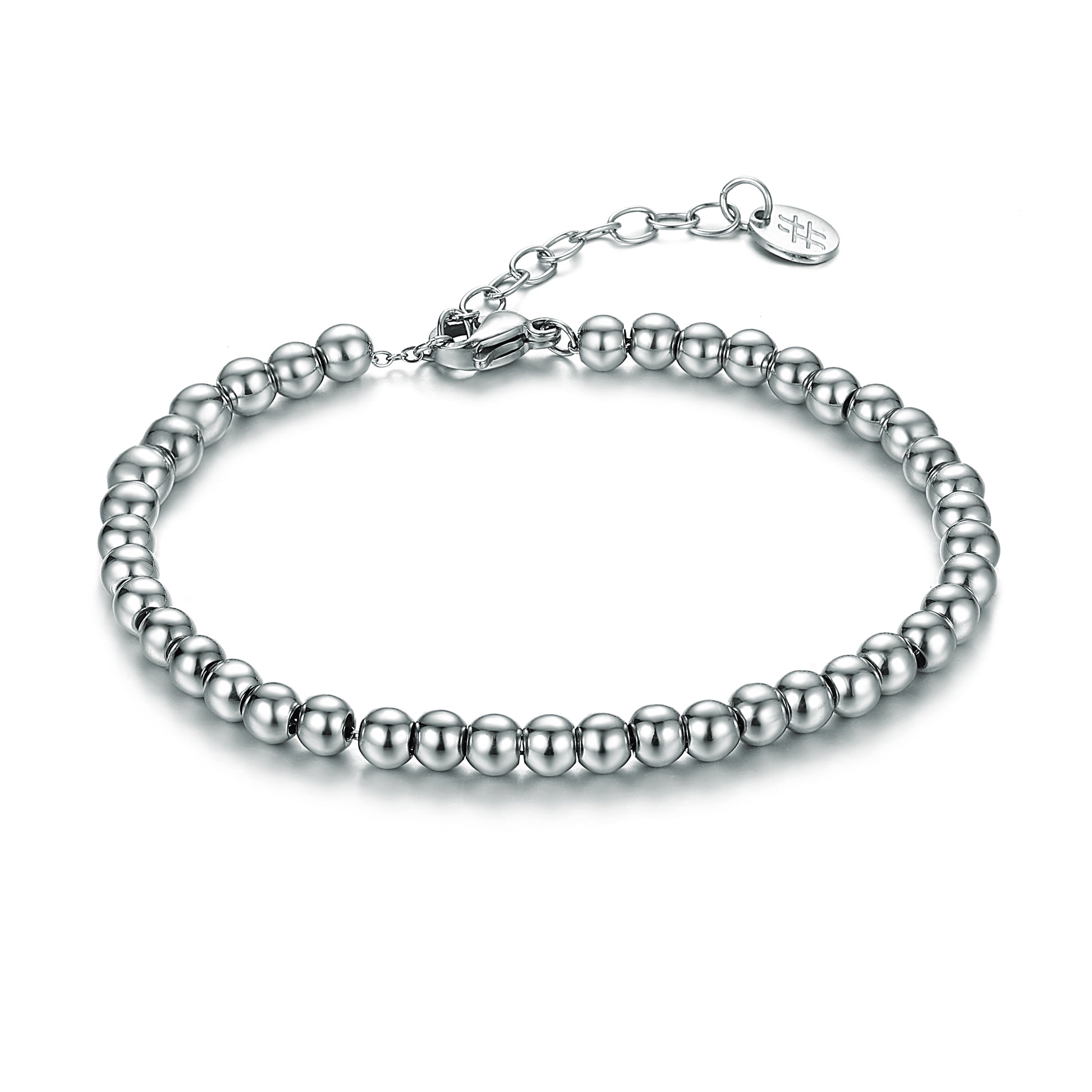 Bracciale Bracciale Sfere Piccole 4mm in acciaio inox Personal - Brand Gioielli