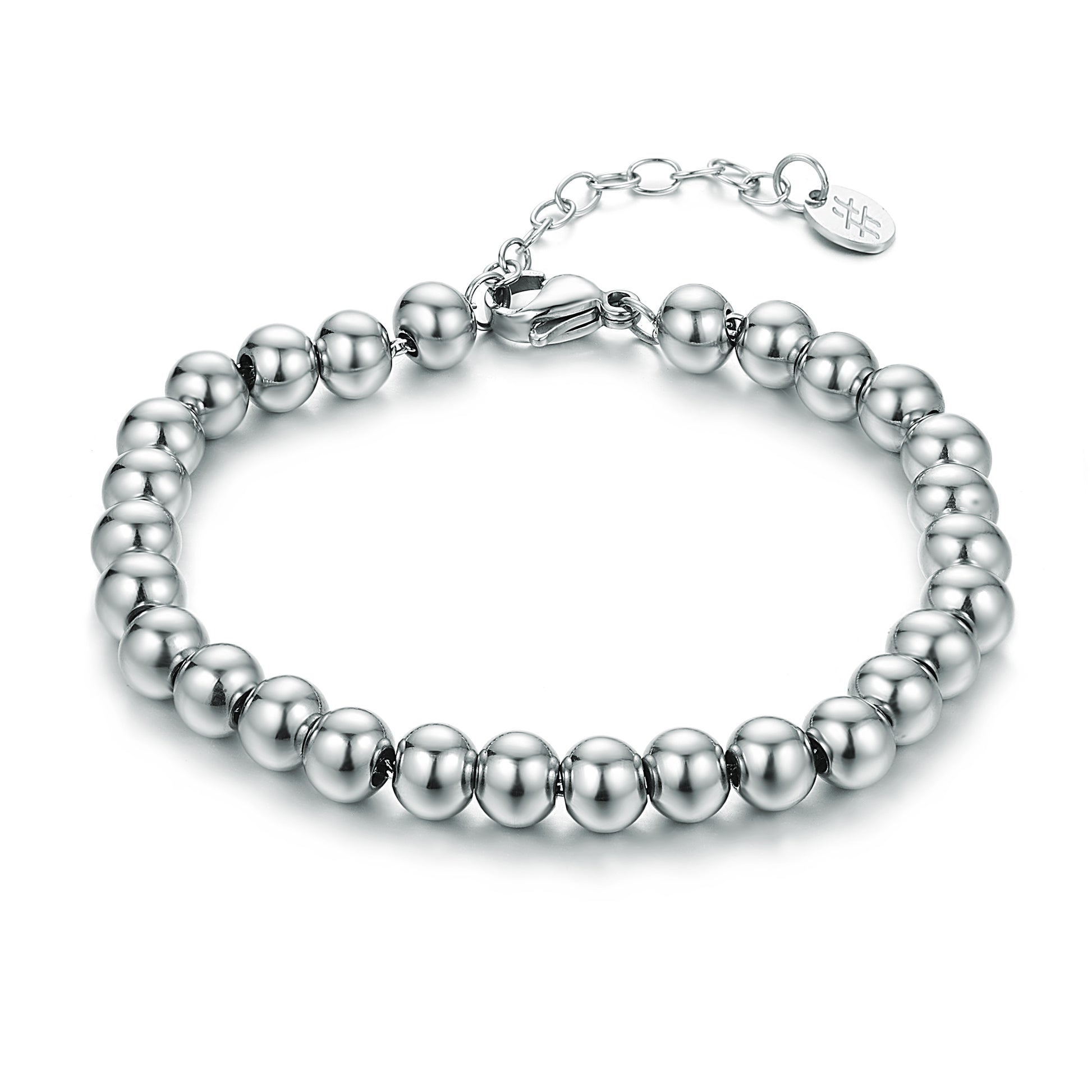 Bracciale Bracciale Sfere Medie 6mm in acciaio inox Personal - Brand Gioielli