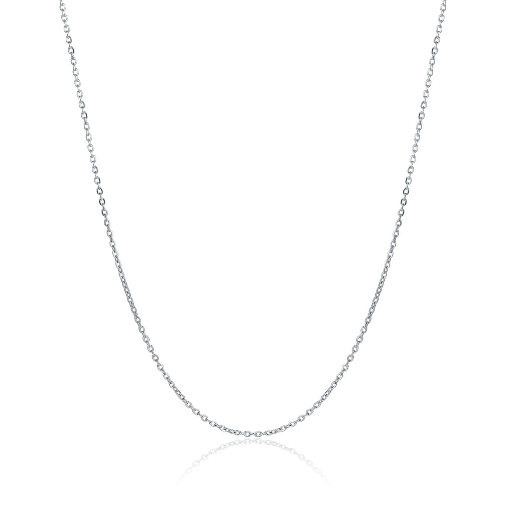 Collana Catena forzatina spessore 2 mm Vita da 100cm in acciaio inox - Brand Gioielli