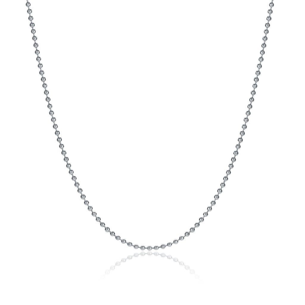 Collana Catena Sfere 2,5mm Vita da 100cm in acciaio inox - Brand Gioielli