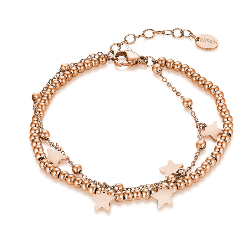 Bracciale pallini con stelline pendenti