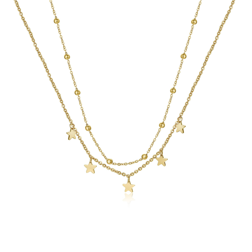 Collana doppia con stelline pendenti - 2 varianti
