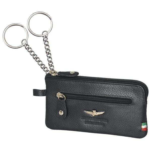 Portachiavi a bustina in Vera Pelle Flag - Aeronautica Militare