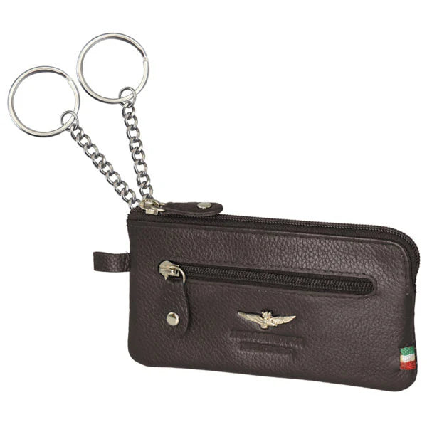 Portachiavi a bustina in Vera Pelle Flag - Aeronautica Militare
