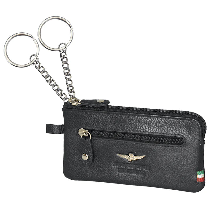 Portachiavi a bustina in Vera Pelle Flag - Aeronautica Militare