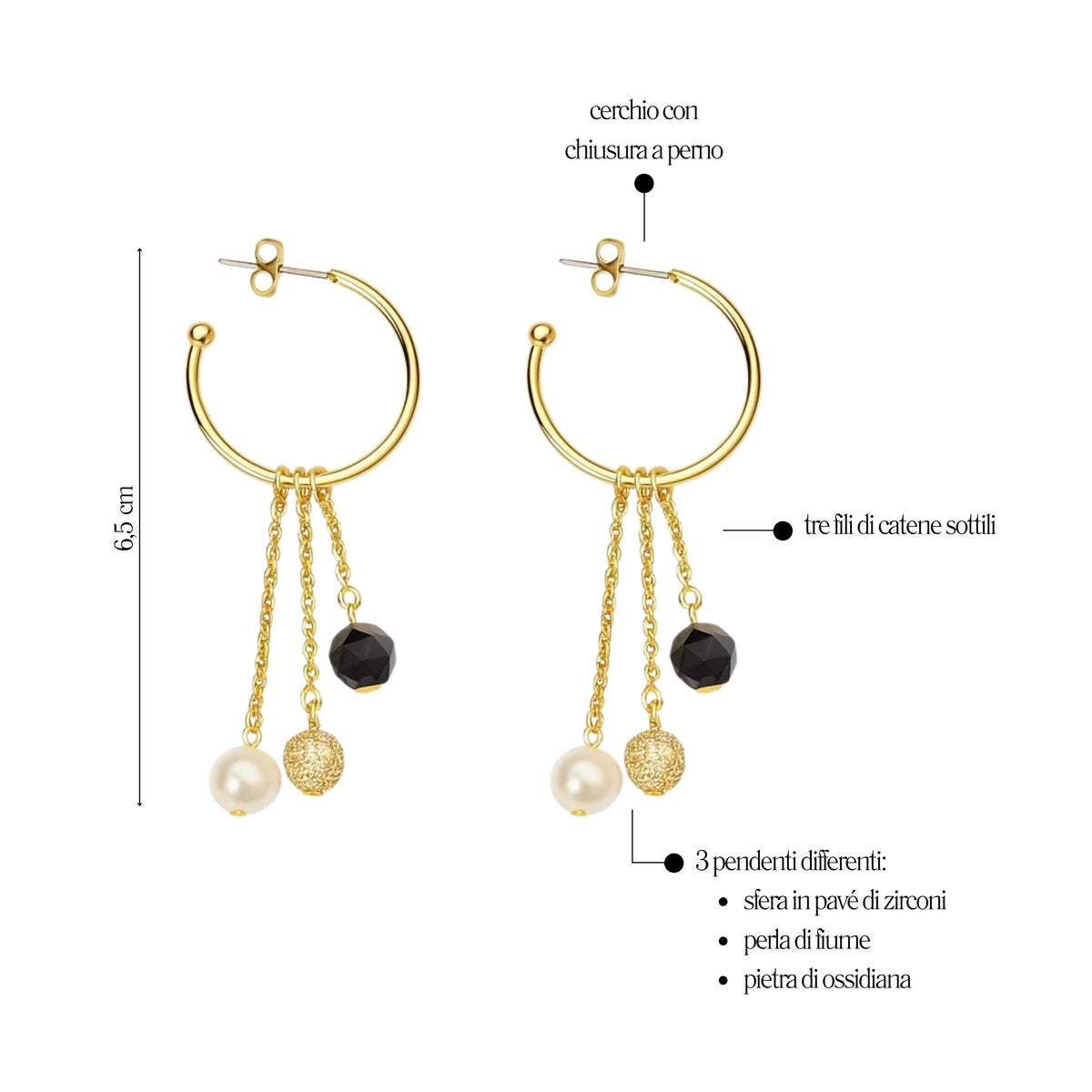 Orecchini Perla Eterna - You B'jou by Barbieri