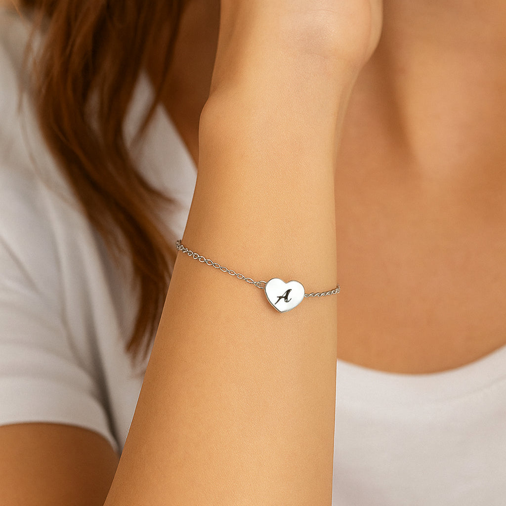 Bracciale Cuore Lettera Personal - Brand Gioielli