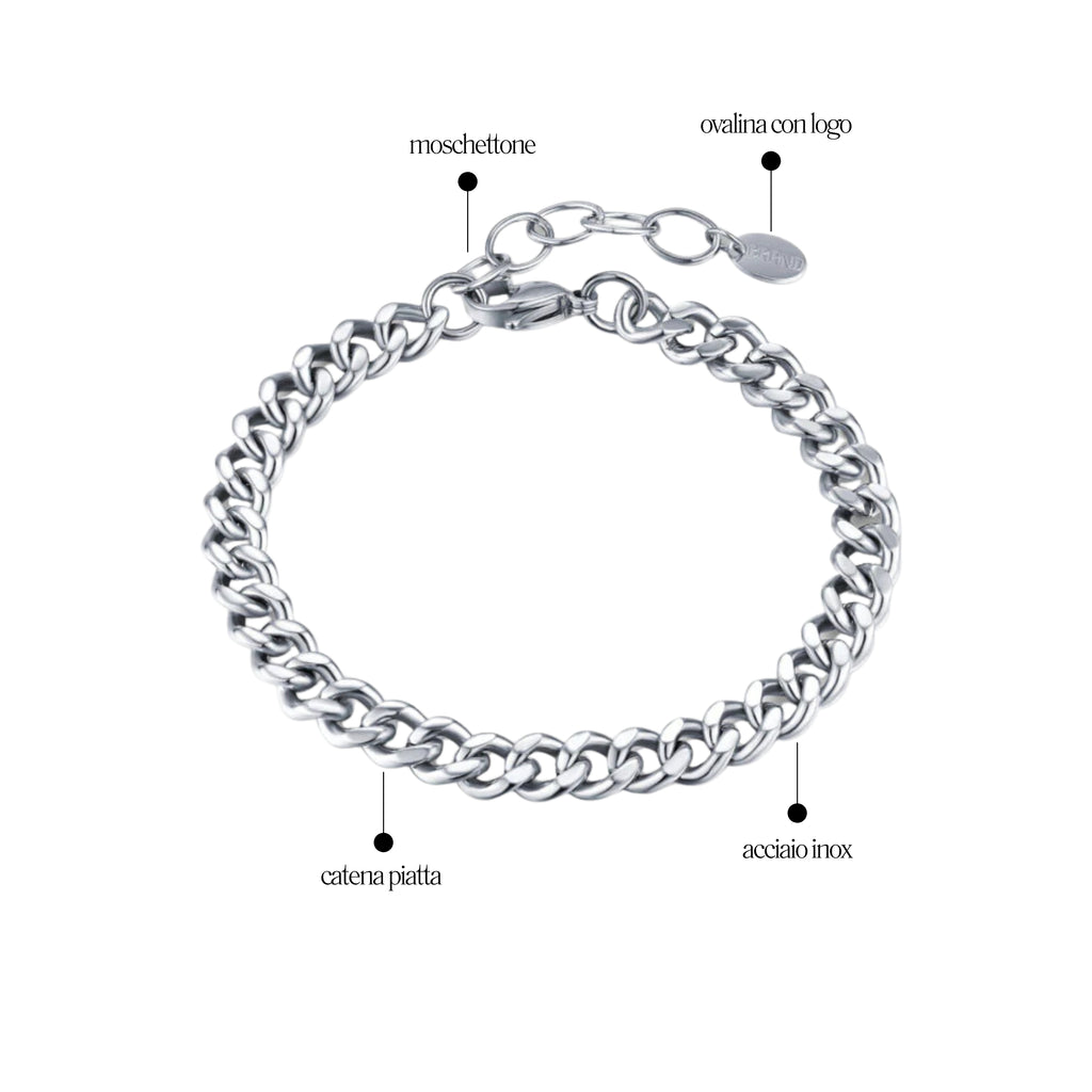 Bracciale Grumetta Piatta 6mm Urban - Brand Gioielli