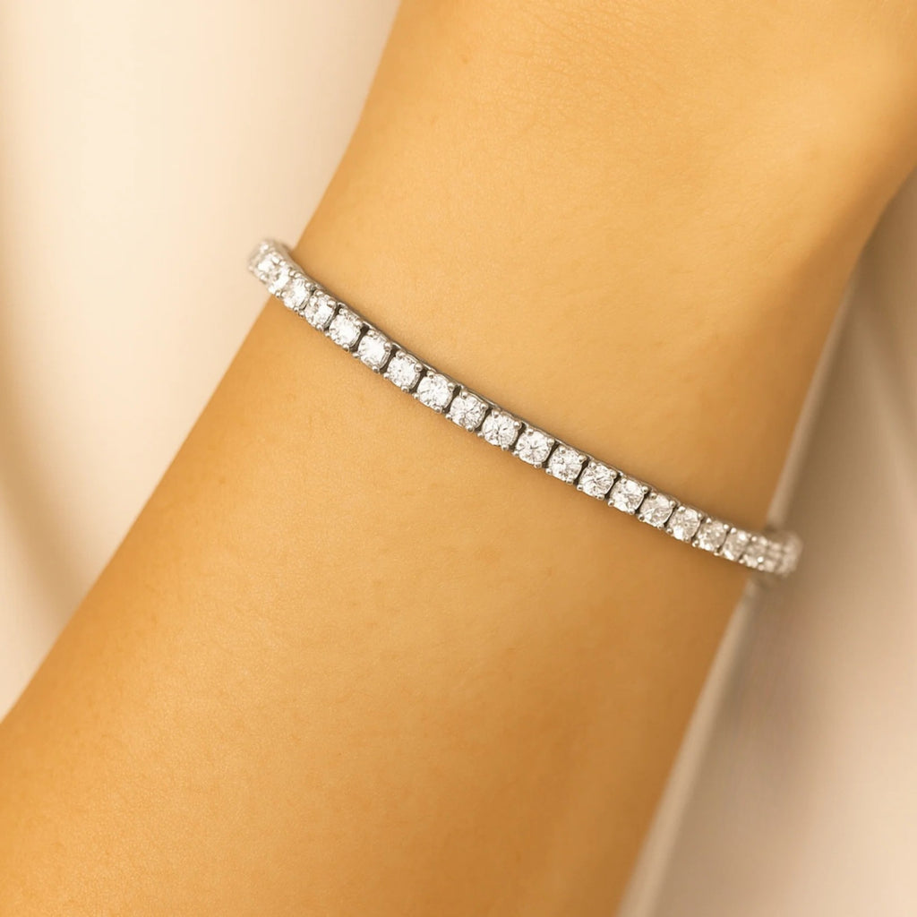 Bracciale Tennis 2mm chiusura a scatto - Les Folies