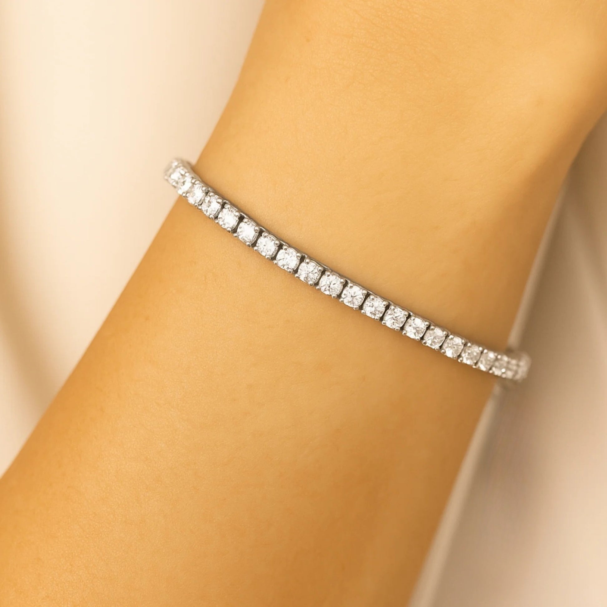 Bracciale Tennis 2mm chiusura a scatto - Les Folies