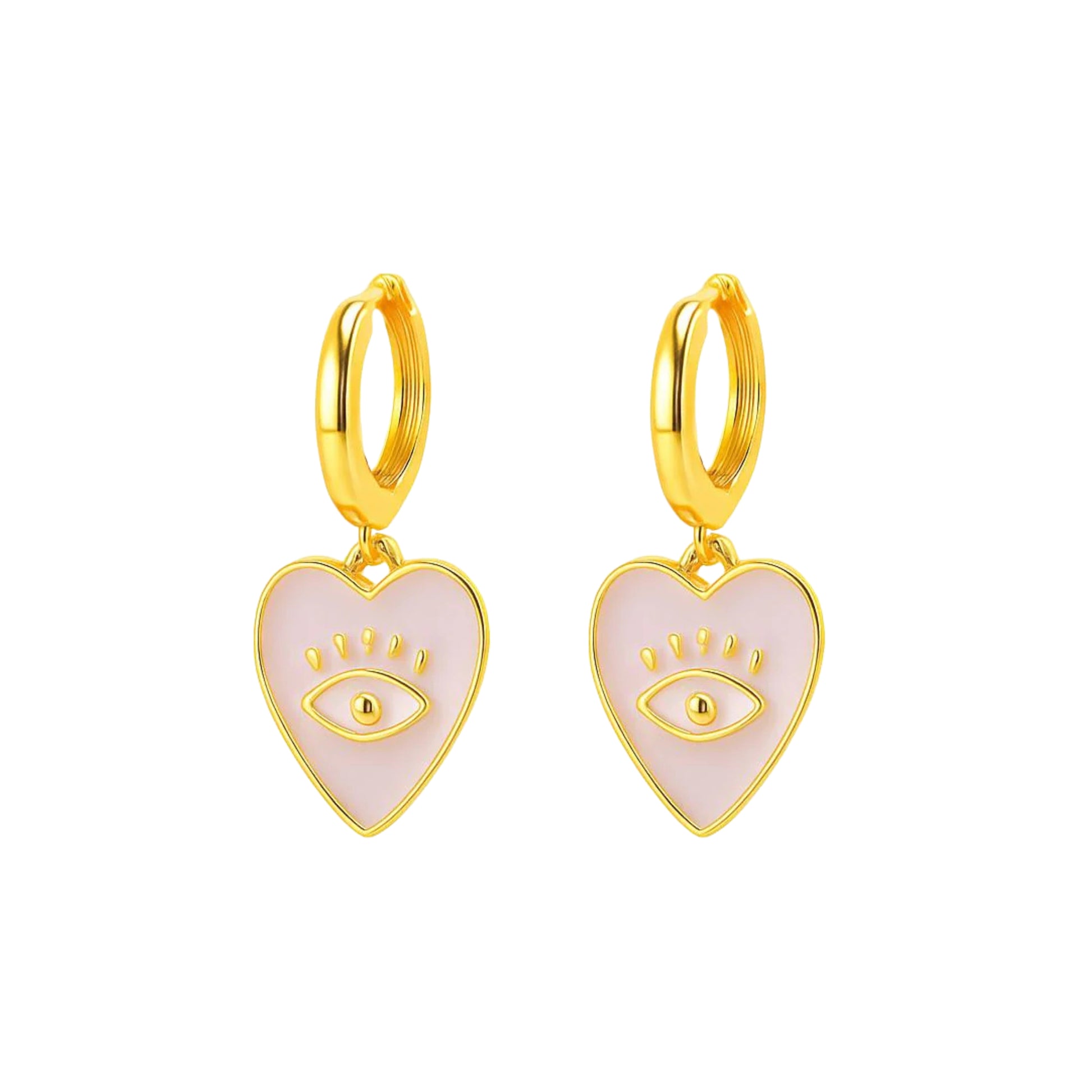 Coppia Di Orecchini_Argento 925 "CUORE OCCHIO MINI"