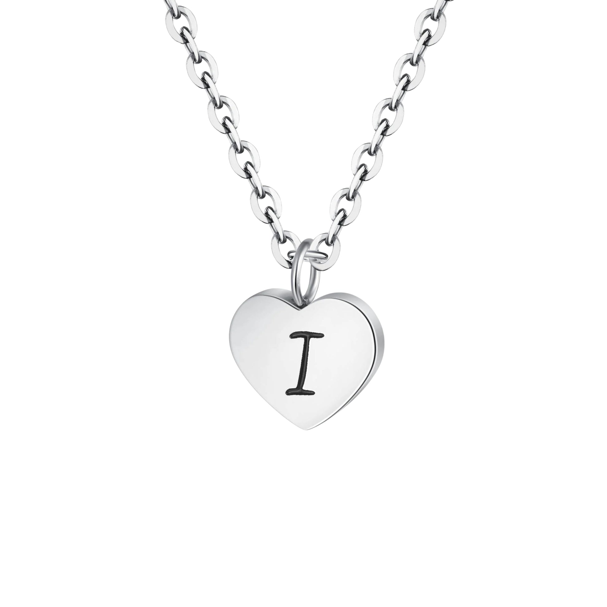 Heart letter necklace
