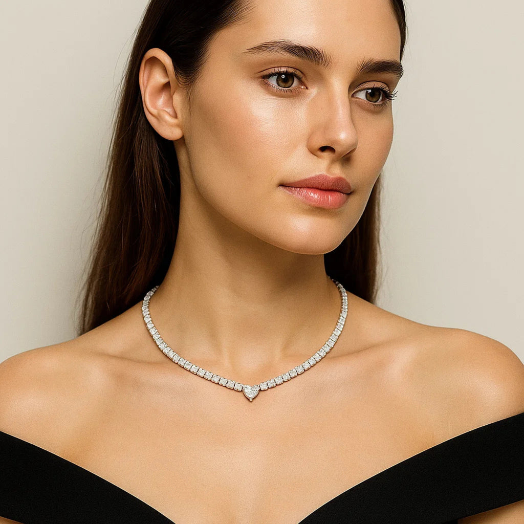 Collana Tennis Cuore Attimi - Brand Gioielli