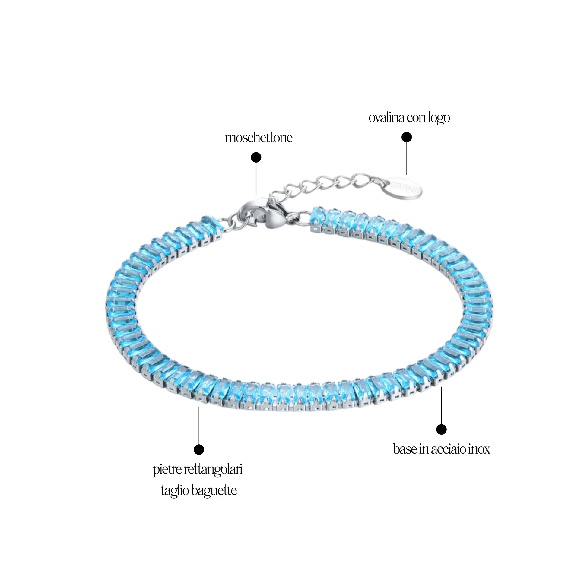 Bracciale Tennis Baguette Privè - Brand Gioielli