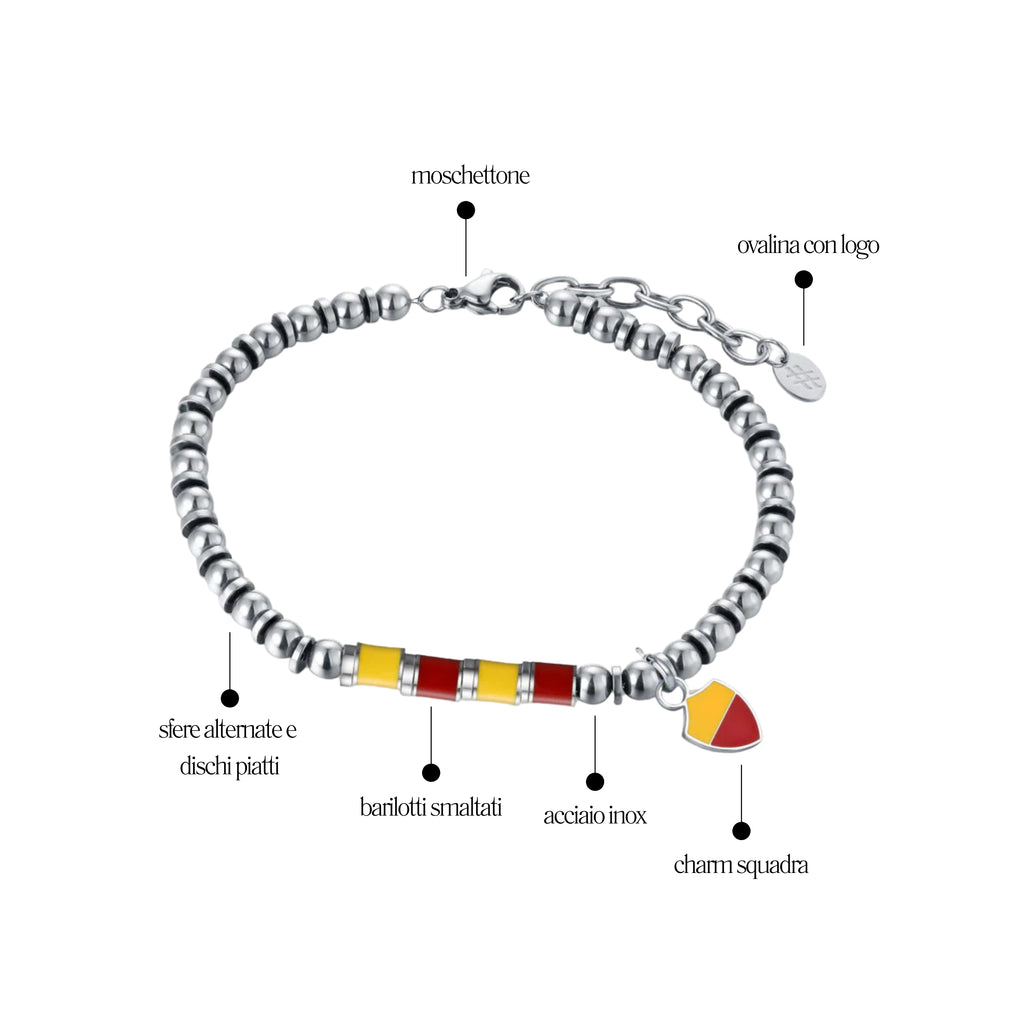 Bracciale Giallo Rosso Misura Uomo - Brand Gioielli