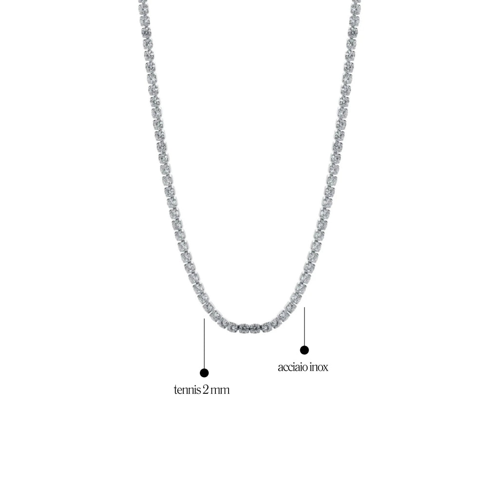Collana Tennis 2mm - Les folies