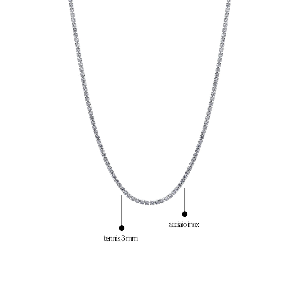 Collana Tennis 3mm - Les folies