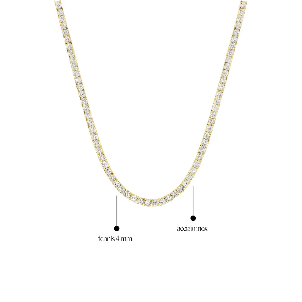 Collana Tennis 4mm - Les folies