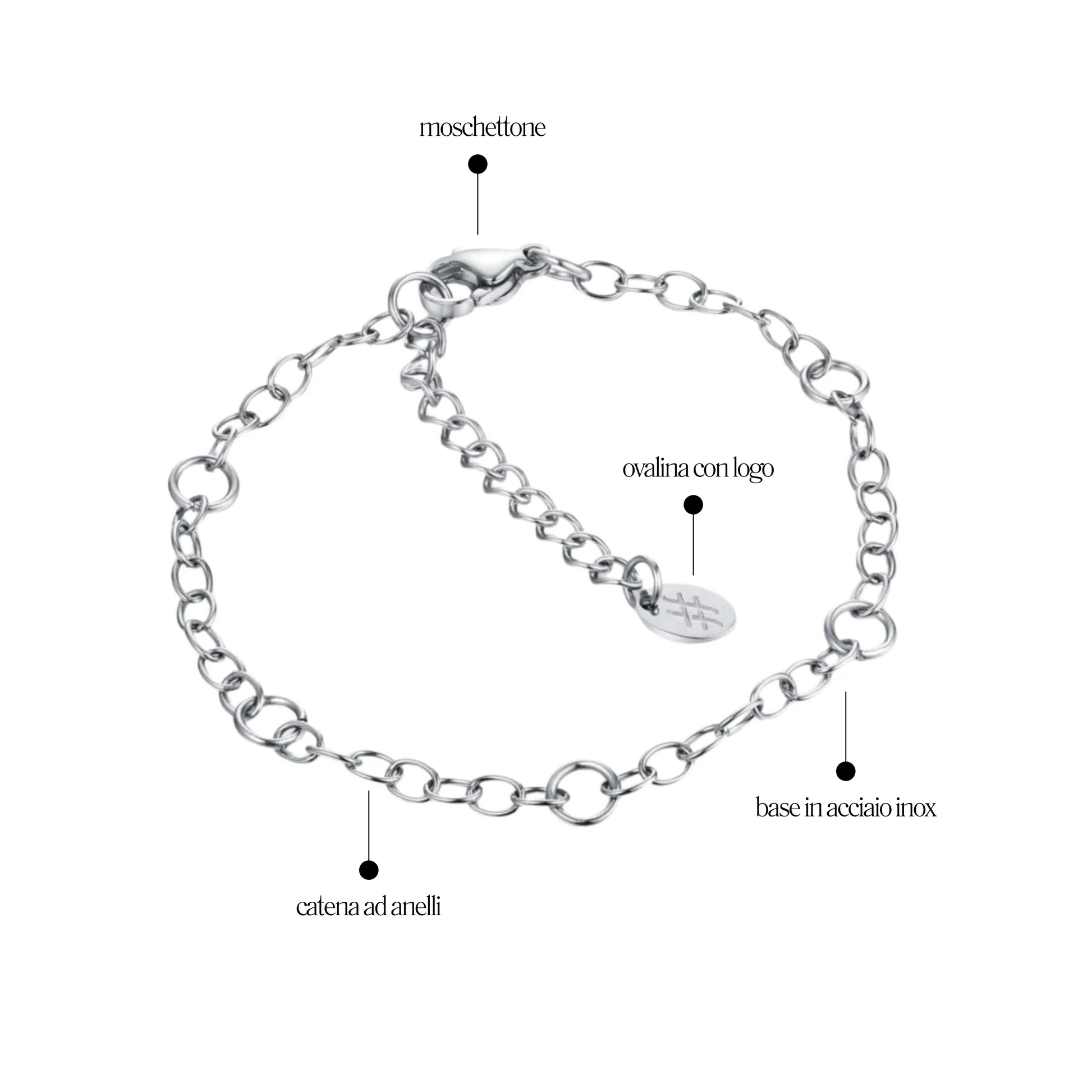 Bracciale Anellini Personal - Brand Gioielli