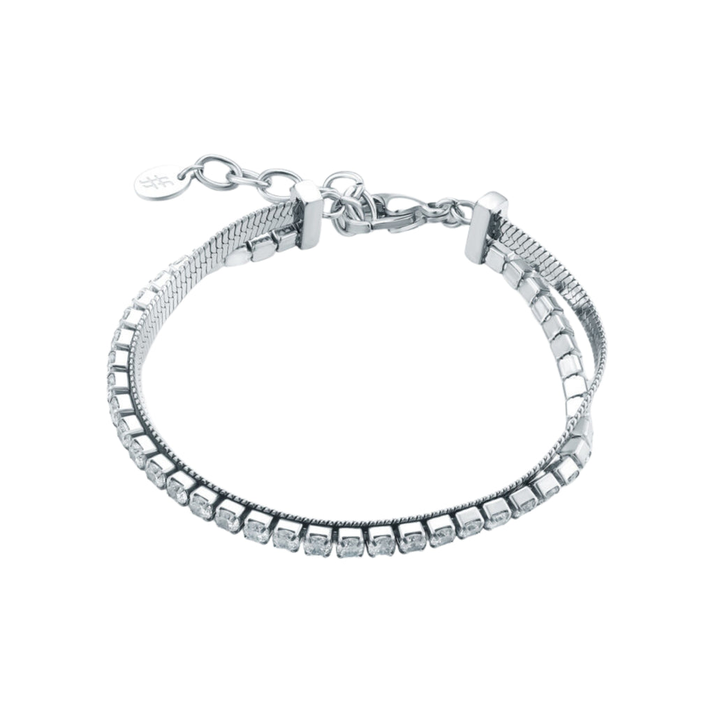Bracciale Tennis Catena Sickle Acciaio Inox - Brand