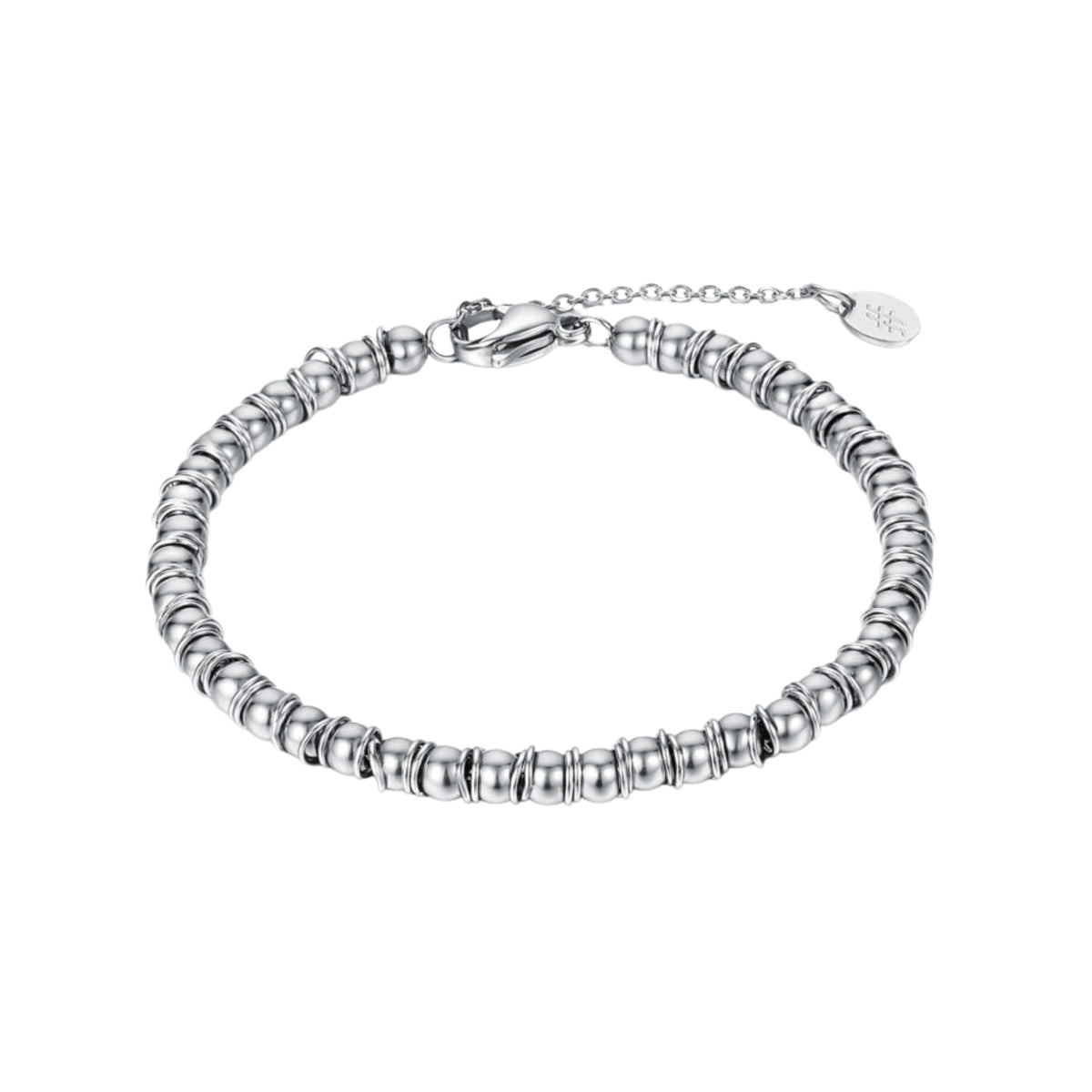 Bracelet with spheres and rings