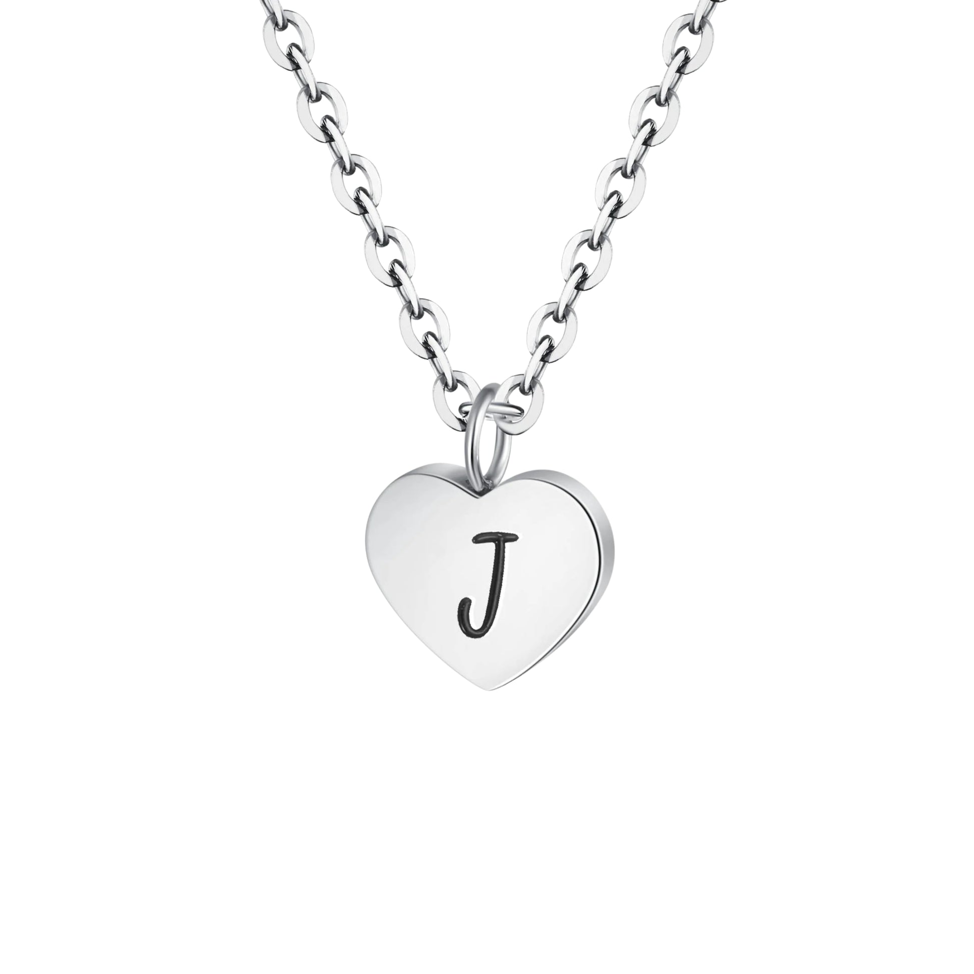 Heart letter necklace