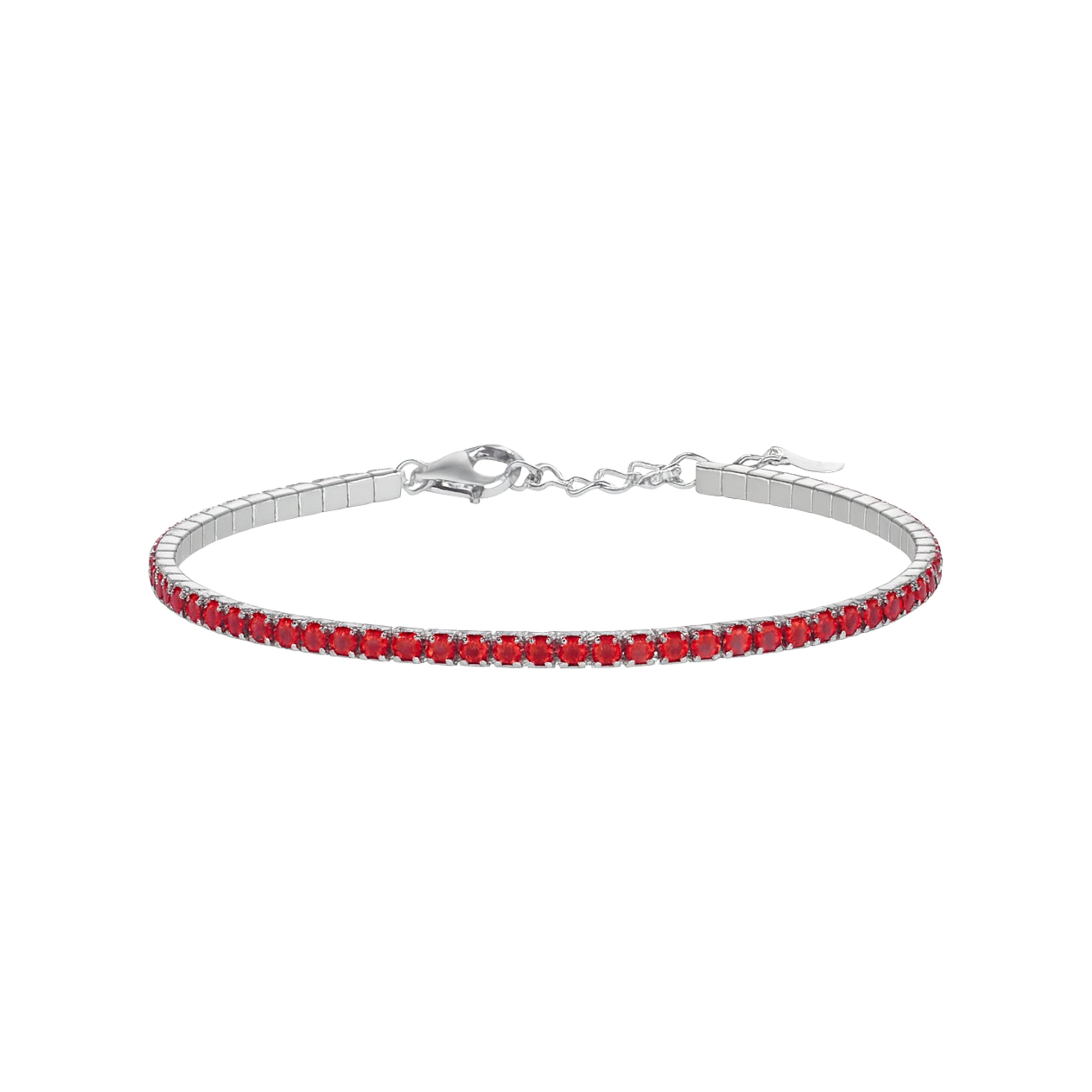 Bracciale Tennis_Argento 925 "ROSSO"