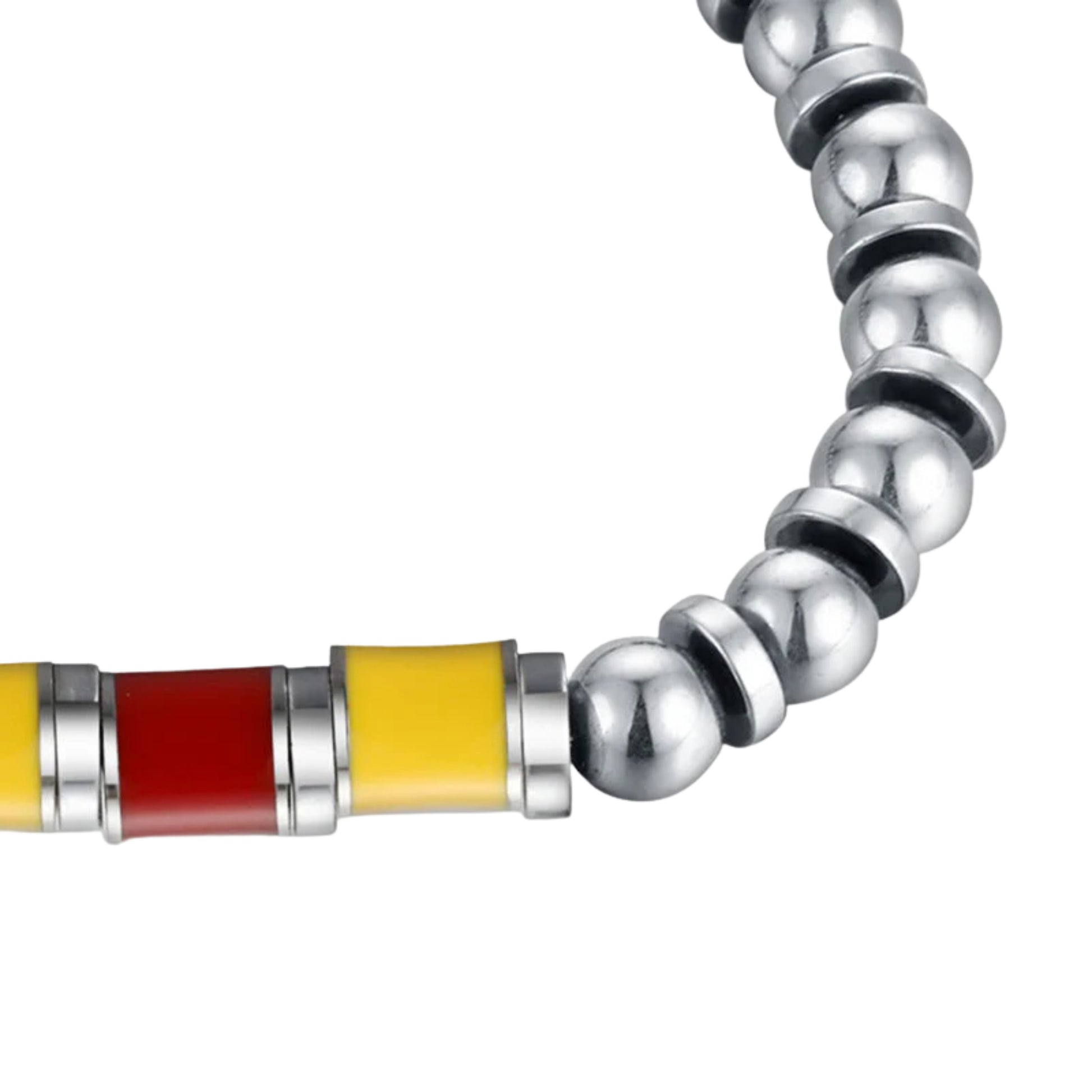 Bracciale Giallo Rosso Misura Uomo - Brand Gioielli