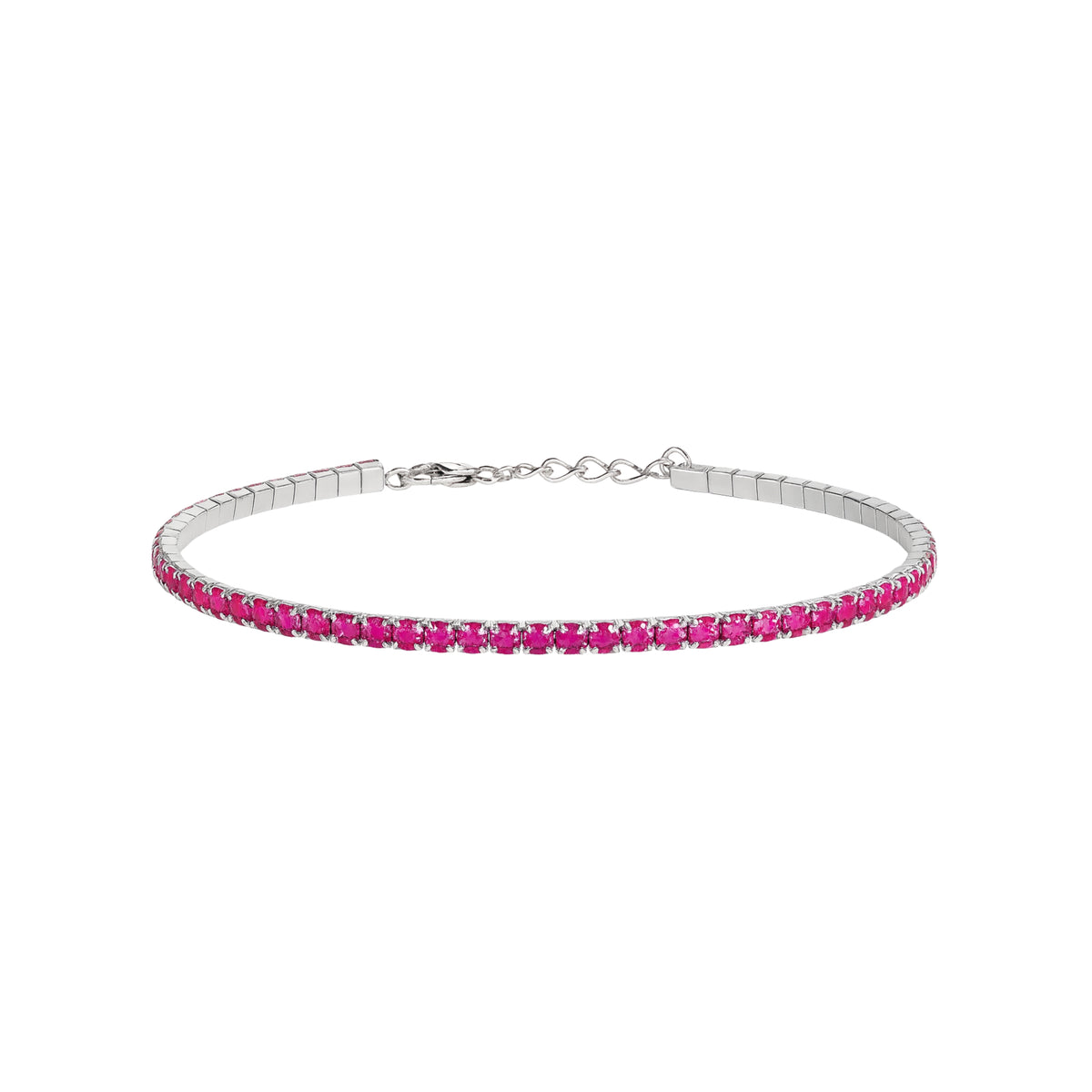 Bracciale Tennis_Argento 925 "FUCSIA"