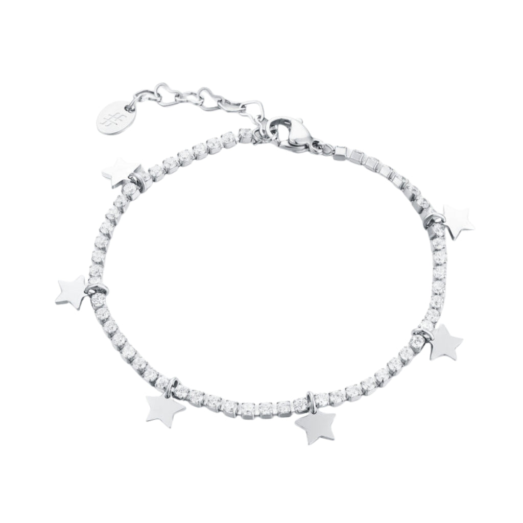Bracciale Tennis Stelle Acciaio Inox -Brand
