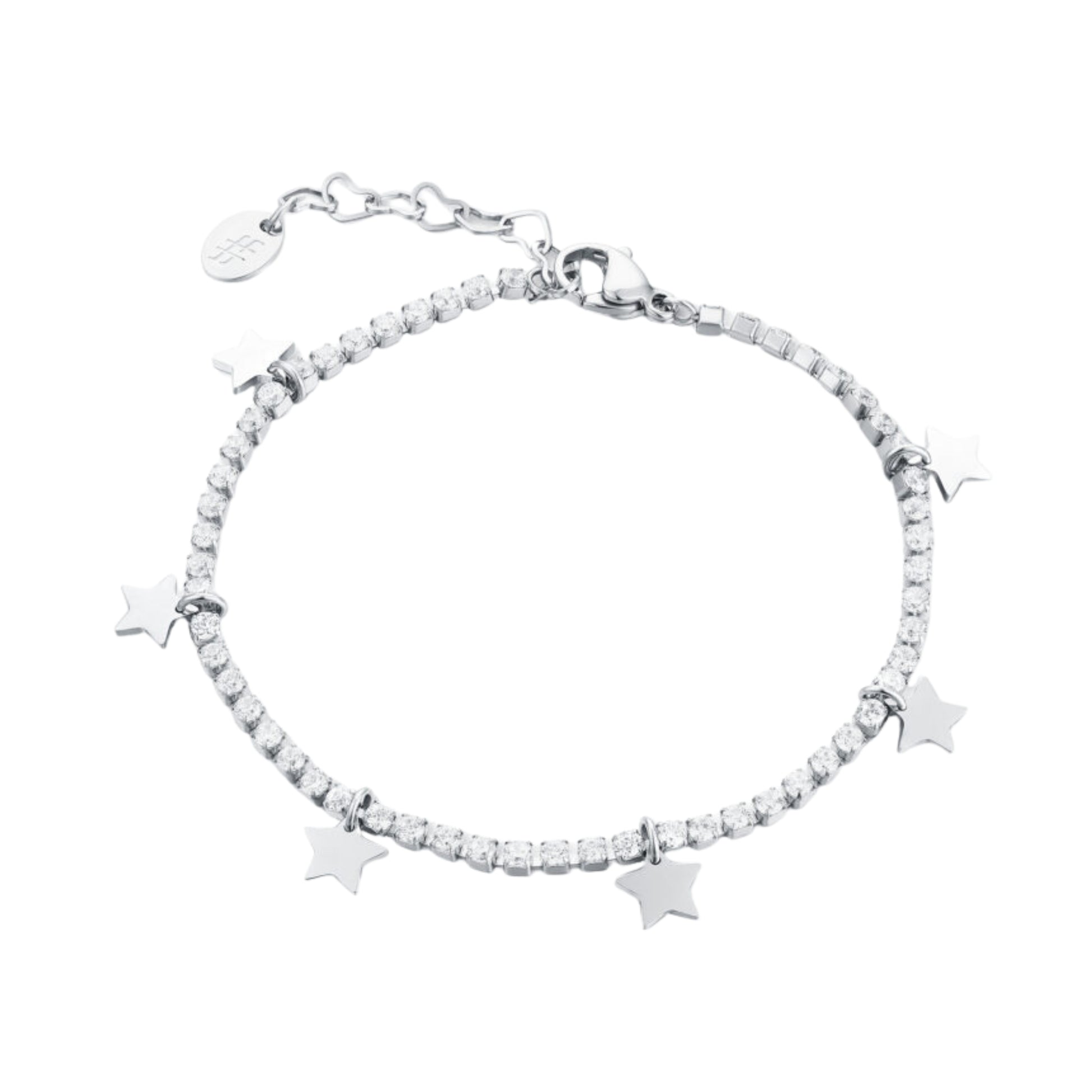 Bracciale Tennis Stelle_AcciaioInox "BRAND"
