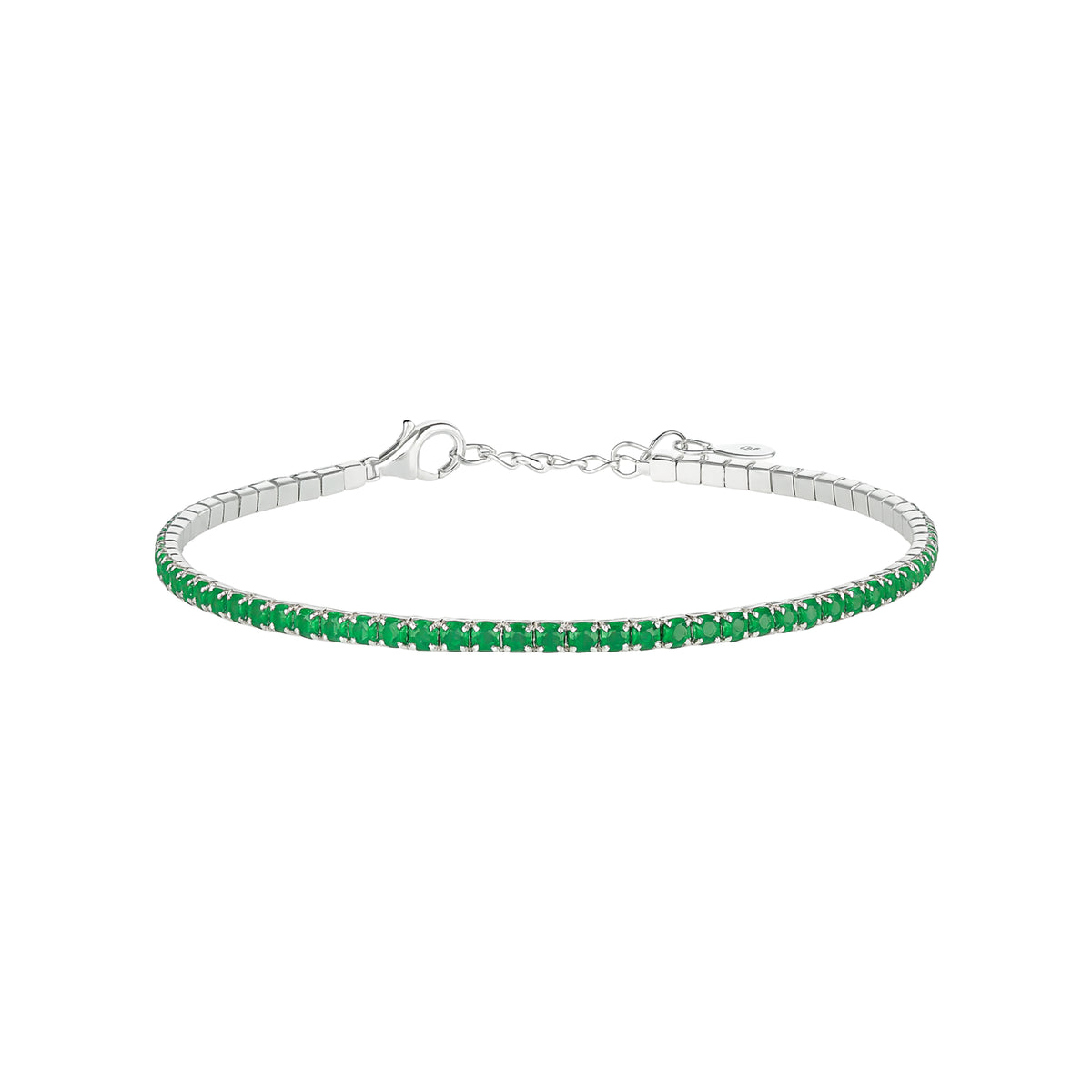 Bracciale Tennis_Argento 925 "VERDE"