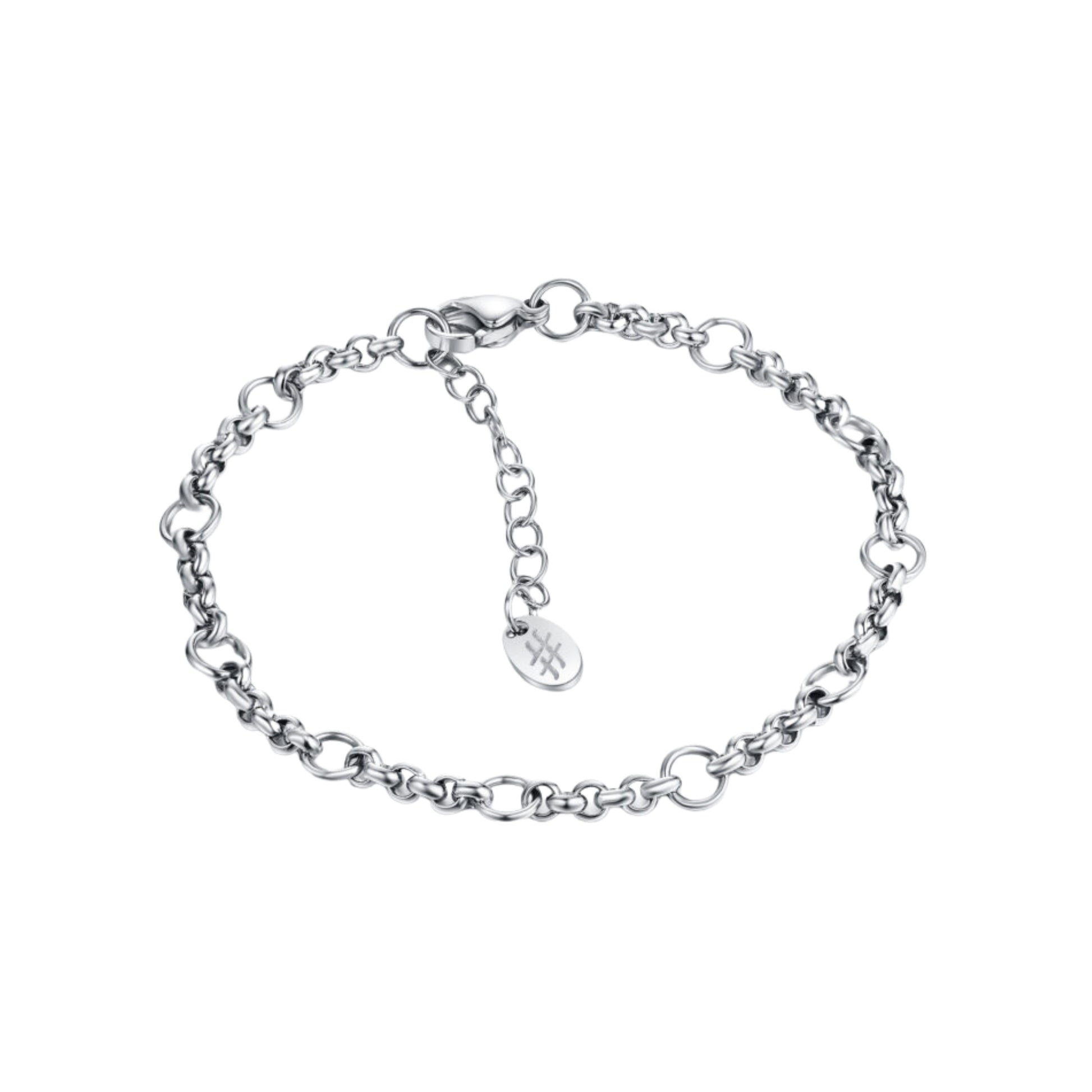 Bracciale Catena Rolò_AcciaioInox "BRAND"