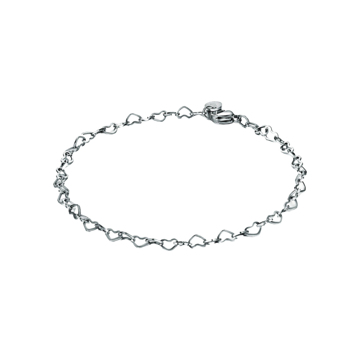 Bracciale Catena Cuore Acciaio Inox - Brand