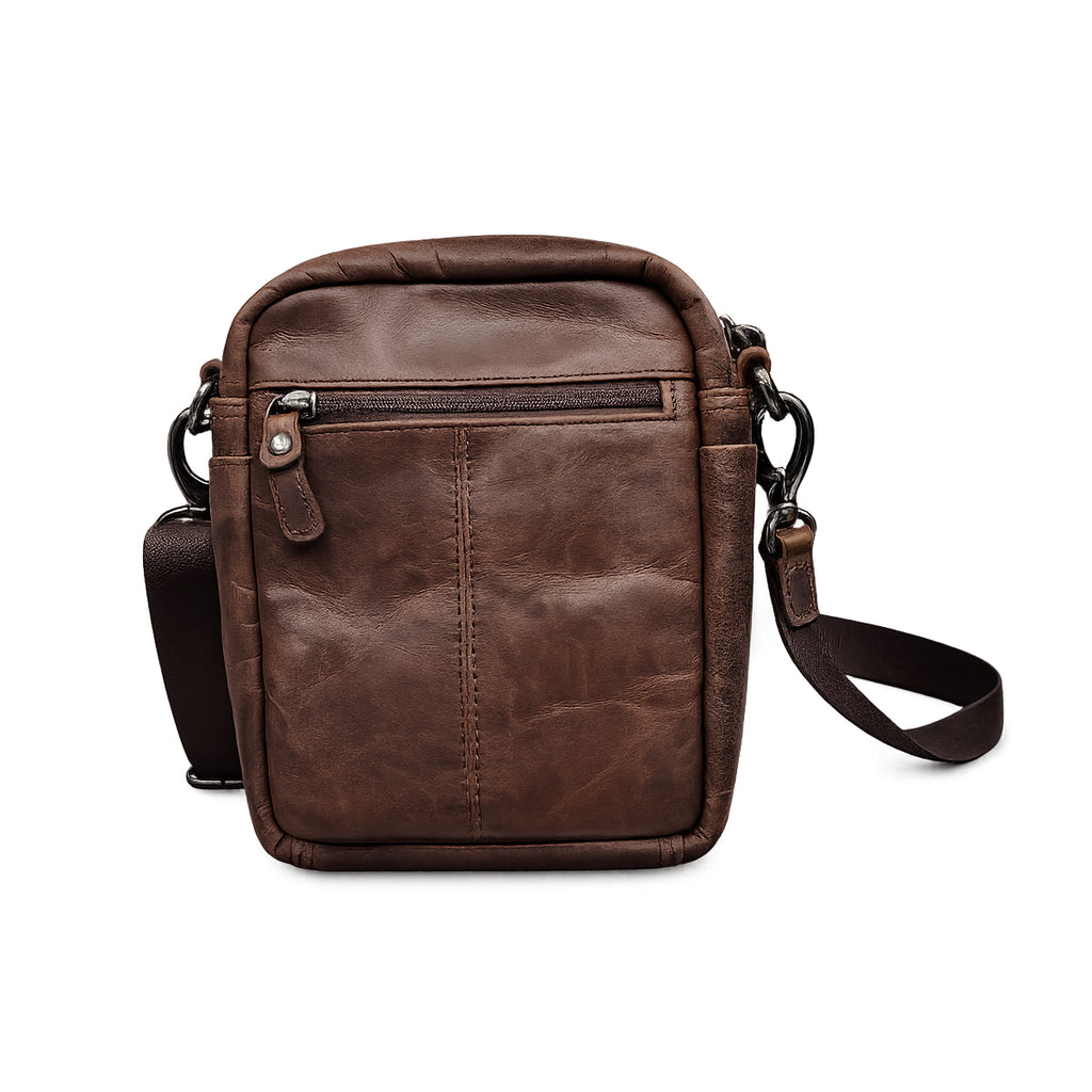 Tracolla Piccola Aeronautica Militare AM307 Vintage in Vera pelle