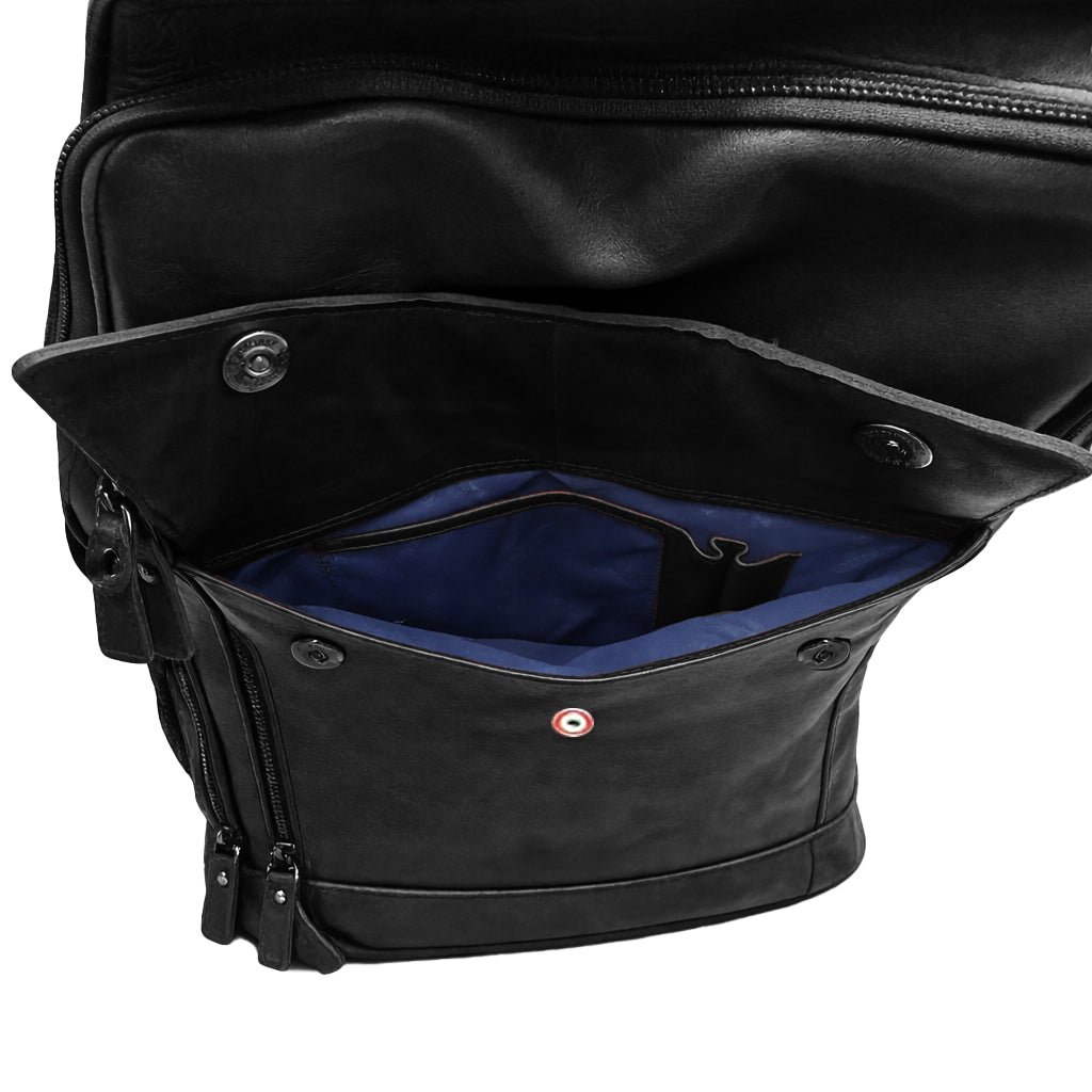 Zaino Porta PC Aeronautica Militare AM305 Vintage in Vera Pelle
