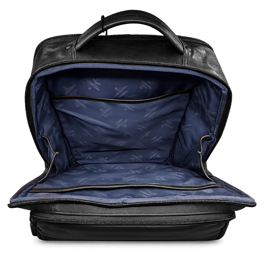 Zaino Porta PC Aeronautica Militare AM305 Vintage in Vera Pelle