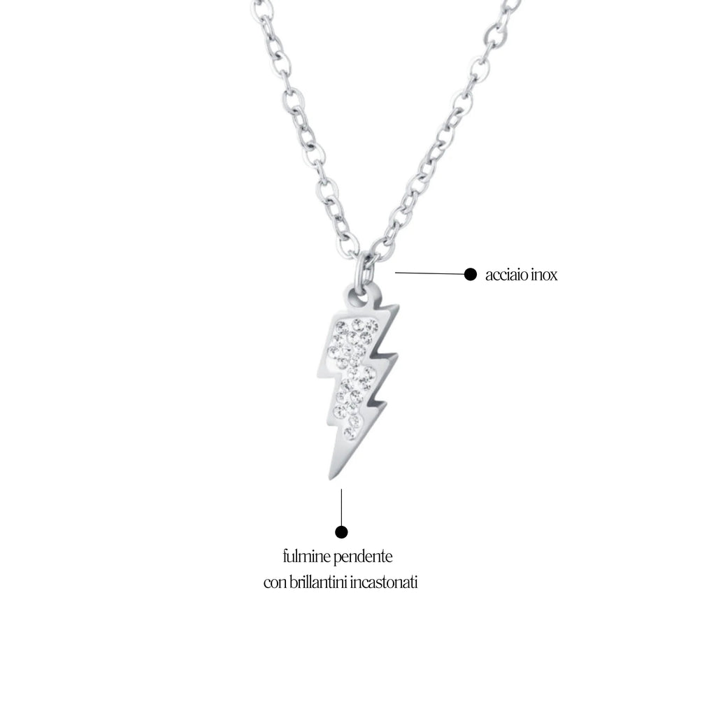Collana Fulmine Shine - Brand Gioielli