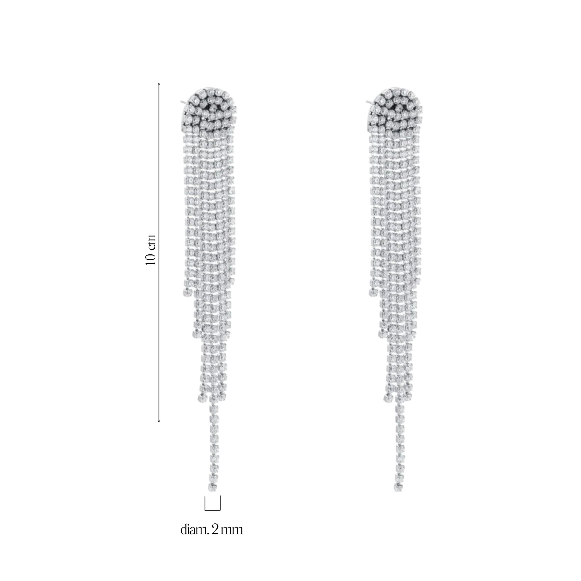 Orecchini Tennis Pendenti Cupola - Brand Gioielli