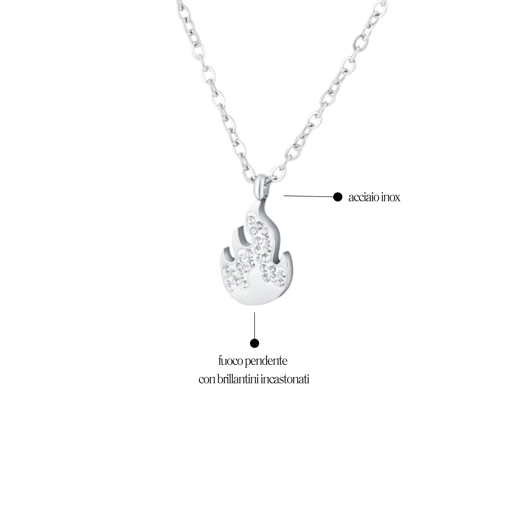 Collana Fiamma Shine - Brand Gioielli