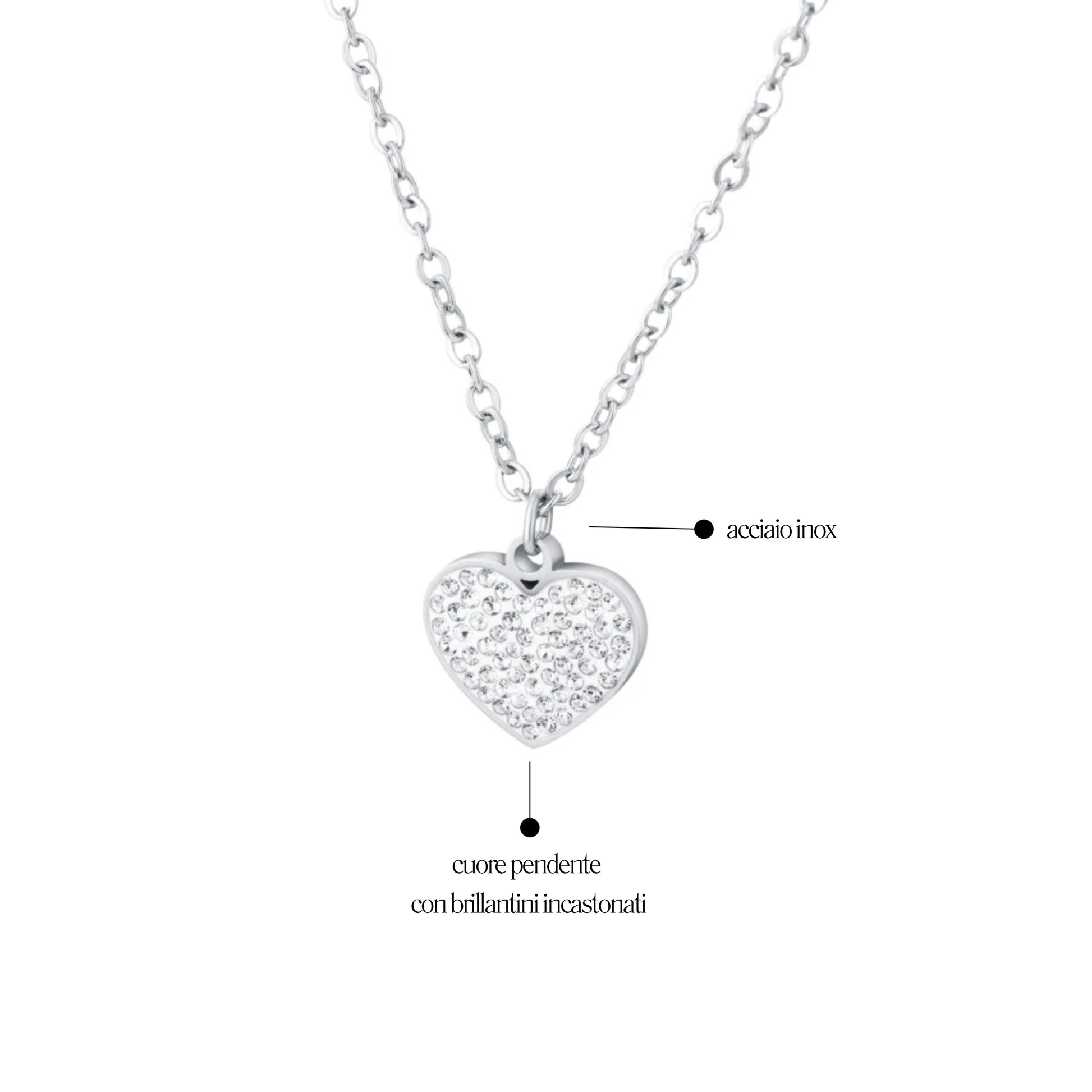 Collana Cuore Shine - Brand Gioielli