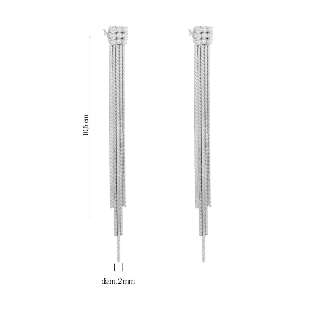Orecchini Tennis Pendenti Medusa - Brand Gioielli