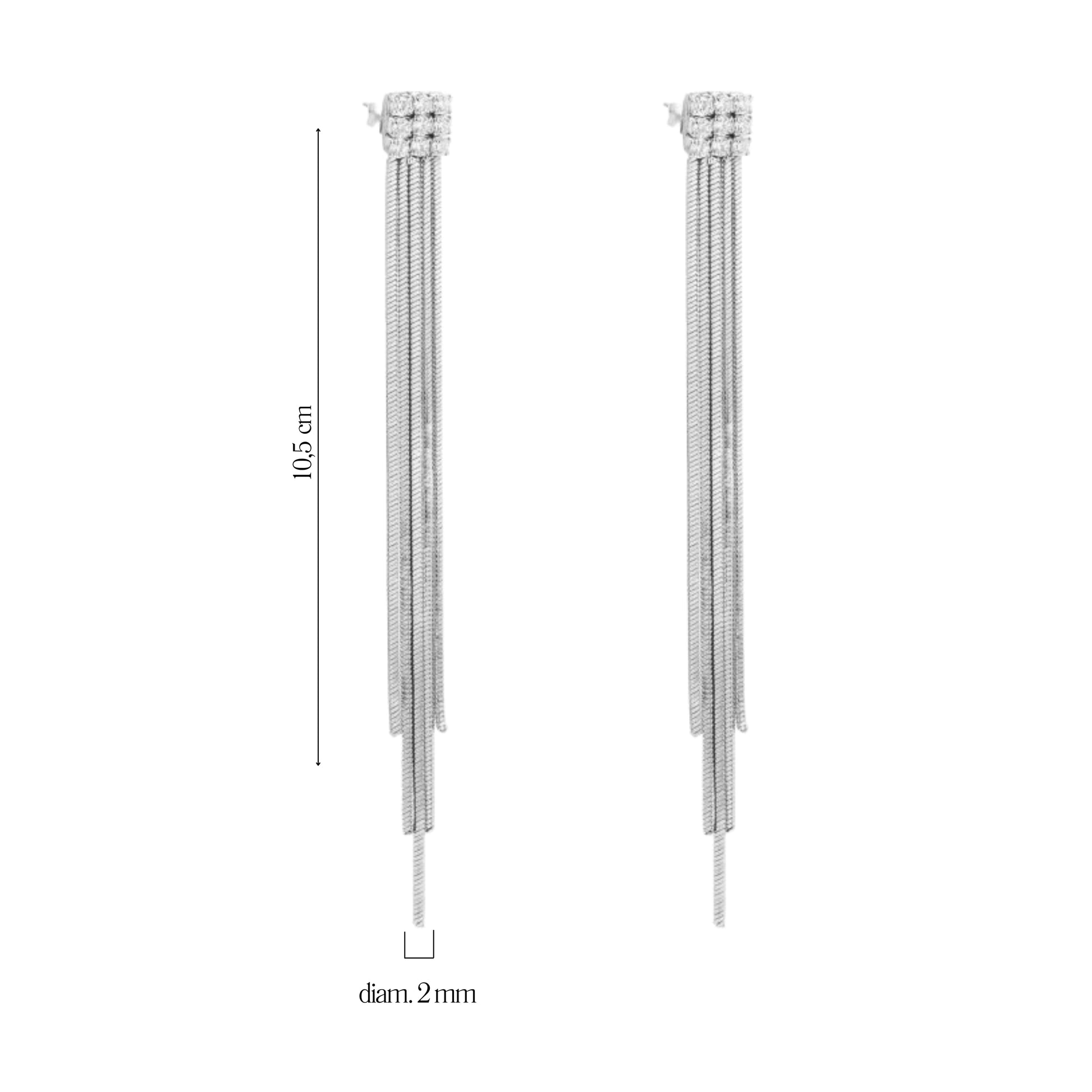 Orecchini Tennis Pendenti Medusa - Brand Gioielli