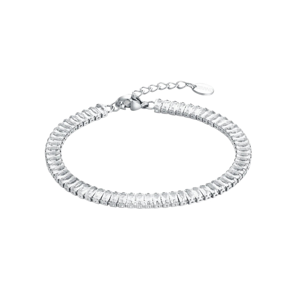 Bracciale Tennis in Acciaio Inox - Brand